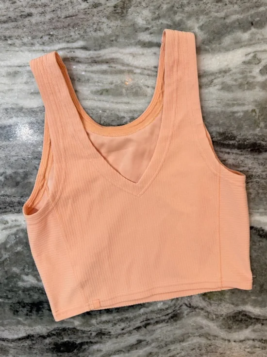 Lululemon Ribbed Softstreme Cropped Tank Top
Peach Bellini - Picture 3 of 7
